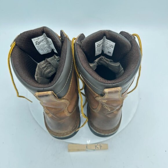 Danner Quarry USA 8" Alloy Toe Men Size 9.5 Brown Leather Waterproof Work Boot - Picture 8 of 13